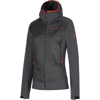 La Sportiva Kap Hybrid Hoody Women Velikost: S / Barva: carbon/cherry tomato