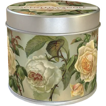 Svíčka Vonná svíčka v plechové dóze Yellow Roses