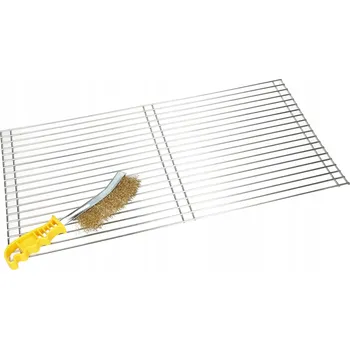 Grilovací rošt NEREZOVÝ GRILOVACÍ ROŠT 60x40 CM + KARTÁČ
