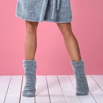 Dámské ponožky L&L Dámské županové ponožky HELLO šedá Velikost: 36-38