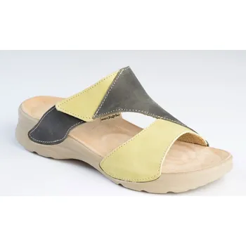 Dámská zdravotní obuv MEDISTYLE dámská zdravotní pantofel ZORA šedo-zelená -výprodej Velikost: 41