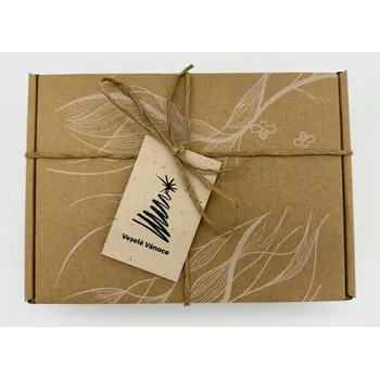 Dárkový potravinový koš Včelín Medový box s minimedy a propolisovou tinkturou Varianty: B