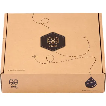 Dárkový potravinový koš Včelín Medový box selekce 3 medů Varianty: B