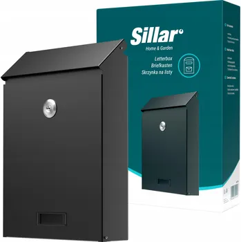 Železářství Sillar černá poštovní schránka C5 z pozinkované oceli se zámkem Yale