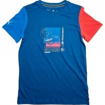 Pánské tričko VEL. 152 PUMA TRIČKO BMW MOTORSPORT TRIČKO bavlna pohodlné mládežnické