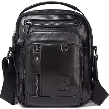 Humerpaul kožená taška přes rameno Murat Černá 4L