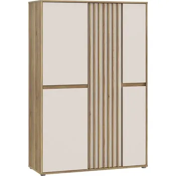 regál Skříňka Eliston - Black Red White - BRW 109.3x161.7 cm