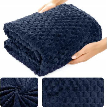 Přehoz na lůžko Dečka 200x220 Mikrovlákno Lisovaná Přehoz Pled na Postel ALA Plástve 3D