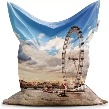 Sedací pytel Sablio Sedací vak Classic London eye - 150x100 cm