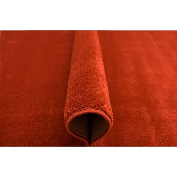 Koberec KOBEREC DO OBÝVÁKU LOŽNICE ČERVENÝ LIMA ELEGANTNÍ MĚKKÝ VLAS 140x190 cm