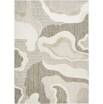 Koberec KOBEREC NA TERASU , MODERNÍ BÉŽOVÁ, PRUHY, STELLA, 60x100 cm