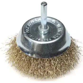 Brusný kotouč Dedra Kartáč drátěný čelní pr. 75 mm mosazný s trnem