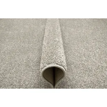 Koberec 100x200 cm LESKLÝ KOBEREC SHAGGY ŠEDÝ STŘÍBRNÝ S FILCEM DO LOŽNICE