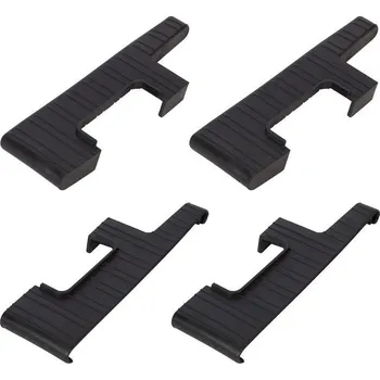 Příslušenství pro stavební techniku Hailo Široké plastové krytky nášlapů schůdků černé 4 ks