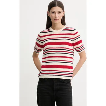 Pánské tričko Bavlněné tričko Tommy Hilfiger WW0WW48793 červená 33X, vel. L