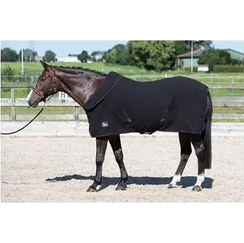 Deka pro koně HARRYS HORSE Osuška na sušení pro koně s rolovatelným límcem Harry's Horse 125cm ČERNÁ