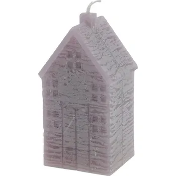 Svíčka Fialová dekorativní svíčka ve tvaru domku House M fialová