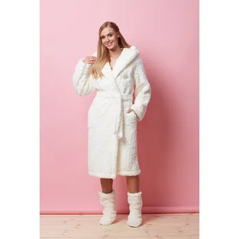 Dámské noční prádlo L&L Dámský župan s kapucí HELLO Velikost: XL