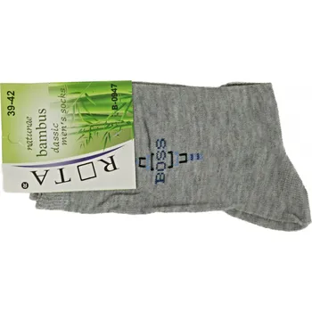 ROTA Pánské bambusové ponožky vz. 47 Velikost: 39 - 42, Barva: šedá