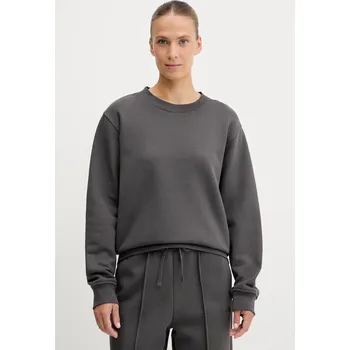 Dámská mikina Bavlněná mikina The North Face Dome Relaxed dámská, šedá barva, hladká, NF0A8EU4RHI1 90X, vel. S