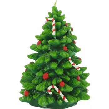 Svíčka Dekorativní svíčka Tree velká zelená