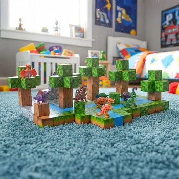 ostatní stavebnice Stavebnice stavební kostky, sada pro děti, 142 dílků, krychle d