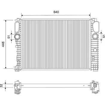 Chladič motoru Chladič, chlazení motoru VALEO 735120