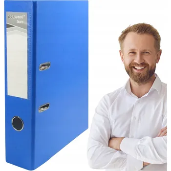 Segregator A4 Penword z Okuciem do Domu pro kancelářské dokumenty, modrý