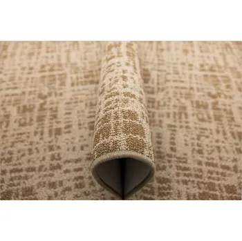 Koberec KOBEREC SMYČKOVÝ HNĚDÝ BÉŽOVÝ KOSTKA NA FILCU DO OBÝVACÍHO POKOJE TRAFFIC 200x250 cm