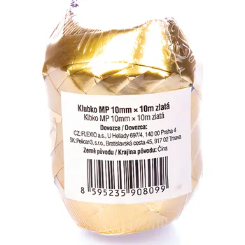 Stuha Flexio Stuha 10mmx10m zlatá