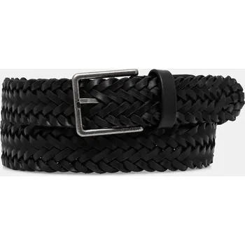 Opasek Kožený pásek Calvin Klein pánský, černá barva, LV04D7053G 99X, vel. 95