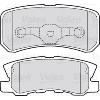 Brzdová destička Sada brzdových destiček, kotoučová brzda VALEO 301520