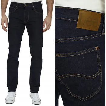 Dámské džíny Lee DAREN Rinse Džíny elegantní tmavě modré rovné džínové kalhoty W32 L34