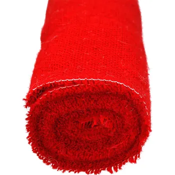 Jutová přírodní tkanina plátno 50cm červená 600g