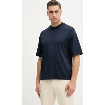 Pánské tričko Bavlněné tričko Sisley pánské, tmavomodrá barva, 3UYBS104T 59X, vel. M