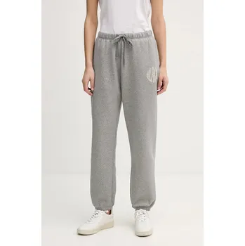 Tepláky Tommy Hilfiger dámské, šedá barva, WW0WW47876 90X, vel. M