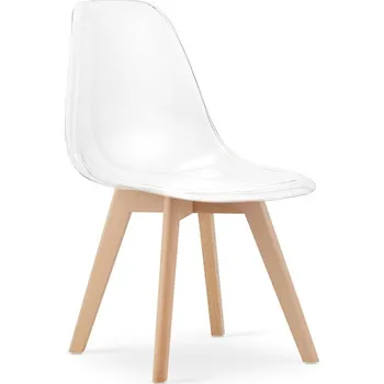 Jídelní židle Jídelní židle KITO průsvitná / naturální nohy