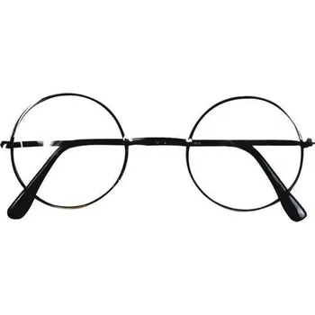 Karnevalový doplněk Harry Potter brýle kulaté černé doplněk kostýmu