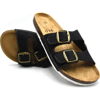 Pánské pantofle Pánské korkové biopantofle černé Velikost: 43