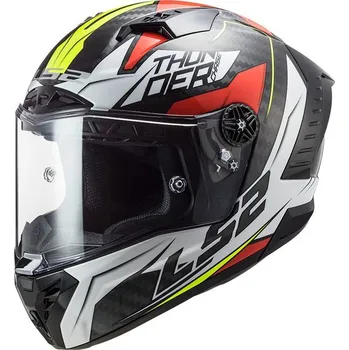 Helma na motorku LS2 Helmets LS2 přilba FF805 Thunder C Chase GLOSS WHITE/RED - XXL