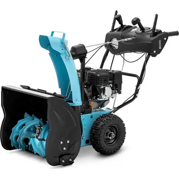 Sněhová fréza Hillvert Benzínová sněhová fréza s elektrickým startováním ,LED, 565 mm 196 cm3