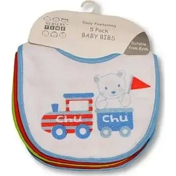 NURSERY Sada 5 kusů - kojenecké bryndáky froté TRAVEL chlapecké