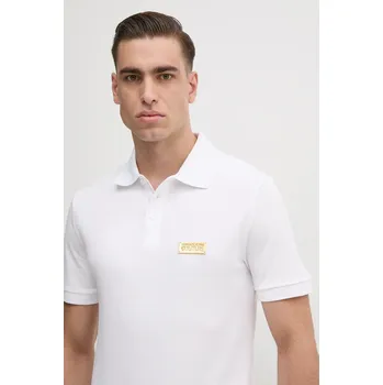 Pánské tričko Bavlněné polo tričko Versace Jeans Couture 78GAGT08.CJ01T bílá 00A, vel. L