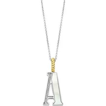 Náhrdelník Zlacený přívěsek s řetízkem TI SENTO Písmeno A 6840MW 6840MW_A