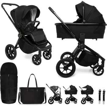 Kočárek MUUVO Quick SE 2 Chromium black set 2v1 Kočárek kombinovaný s výbavou