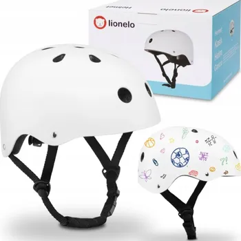 Chránič hlavy LIONELO Helmet White Dětská cyklistická helma UNI 50-56cm
