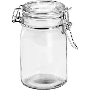 Sklenice Uzavíratelné sklenice Boco, 300 ml - průhledná