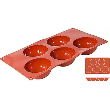 Forma na pečení Silikonová forma na pečení, půlkulatý průměr 8 cm | CONTACTO 6630/085