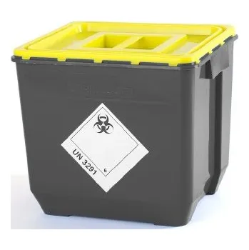 Odpadkový koš Klinik box - nádoba na kontaminovaný odpad 30l černá