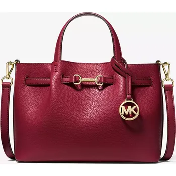 Michael Kors dámská kožená kabelka Carson Small vínová
